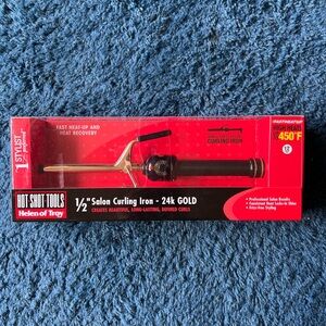 Hot Tools Pro Artist 24K Gold Curling Iron, 1/2 inch, NIB